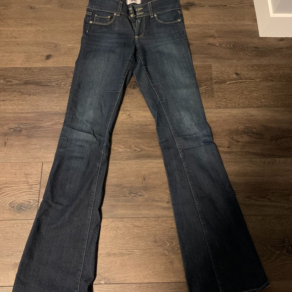 Paige Two Button Flare Jeans